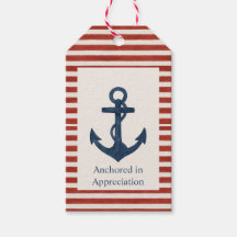 Etiqueta de regalo "Anchored in Apreciation" (Ancl