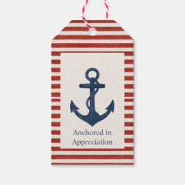 Etiqueta de regalo "Anchored in Apreciation" (Ancl