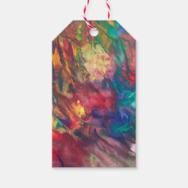 Etiqueta de regalo Arcoíris Fiesta Colorida Etique