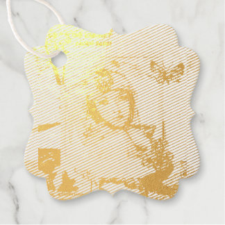 Etiqueta de regalo art déco