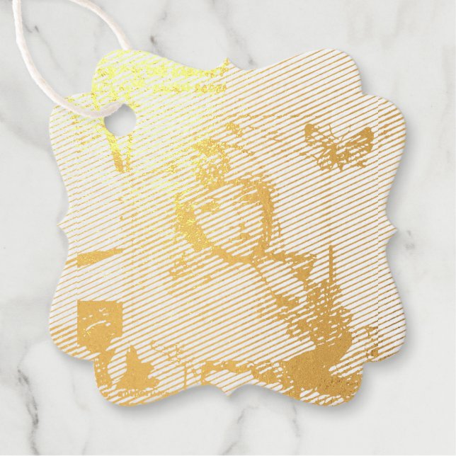 Etiqueta de regalo art déco (Anverso)