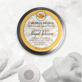 Etiqueta de regalo artesanal Calendula Wildflower