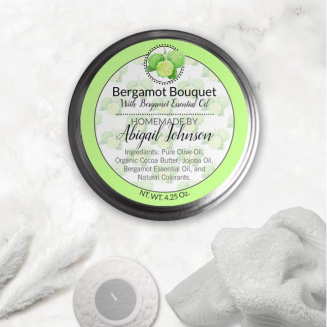 Etiqueta de regalo artesanal de Bergamot Citrus (Subido por el creador)