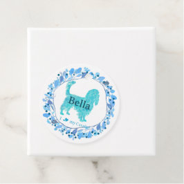 Etiqueta de regalo azul pastel personalizada – Reg