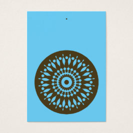 Etiqueta de regalo - Azul y Marrón