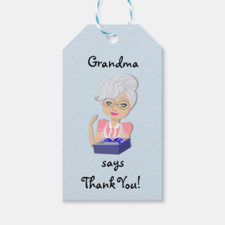 Etiqueta de regalo Baby Shower de la abuela