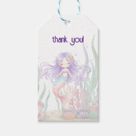 Etiqueta de regalo Bajo el Mar sirena