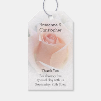 Etiqueta de regalo boda Rosa Rosebud