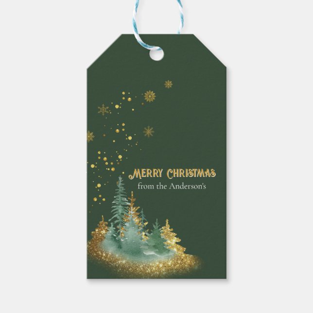 Etiqueta de Regalo Bosque Encantador (Anverso)