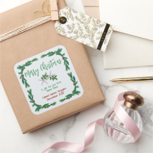 Etiqueta de regalo casero de Navidad Estrella de m
