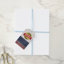 Etiqueta de regalo comercial artesanal