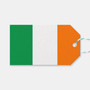 Etiqueta de regalo con bandera de Irlanda