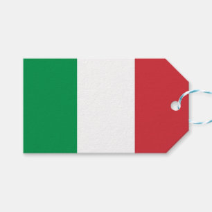 Etiqueta de regalo con bandera de Italia