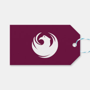 Etiqueta de regalo con bandera de Phoenix, Arizona