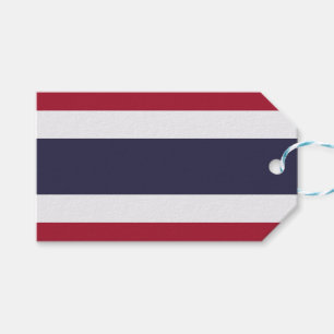 Etiqueta de regalo con bandera de Tailandia