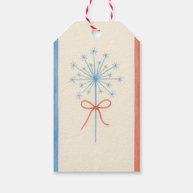Etiqueta de regalo con bengalas (Anverso)