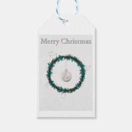 Etiqueta de regalo con ilustracion de Navidades