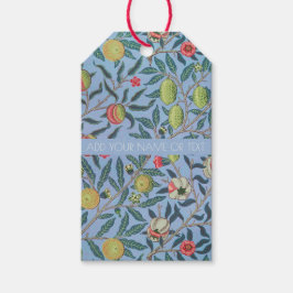 ETIQUETA DE REGALO CON "POMEGRANADOS" AZULES DE WI