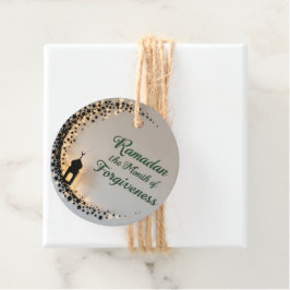 Etiqueta de regalo con tema Ramadan Kareem para ce