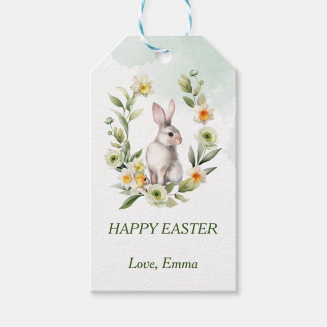 Etiqueta de regalo con texto personalizado de cone (Anverso)