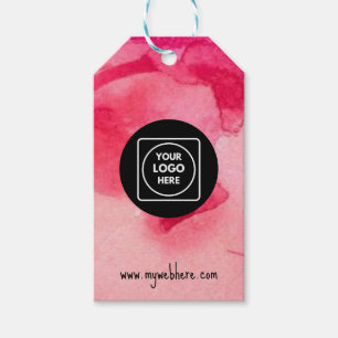 Etiqueta de regalo con texto personalizado y logot