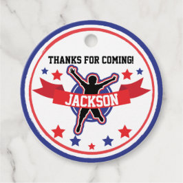 Etiqueta de regalo de 2" de los círculos de guerre