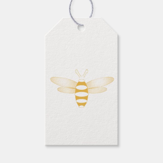 Etiqueta de regalo de abeja (Anverso)