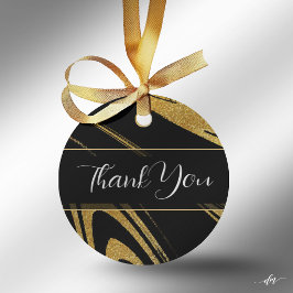 Etiqueta de regalo de agradecimiento