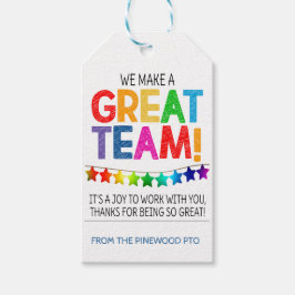 Etiqueta de regalo de agradecimiento