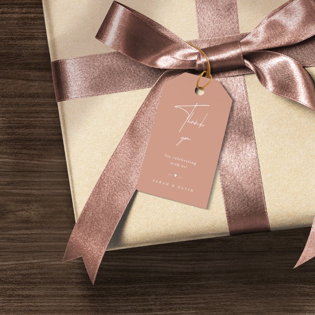 Etiqueta de regalo de agradecimiento a la moderna  (Subido por el creador)