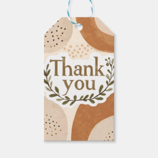 Etiqueta de regalo de agradecimiento Boho