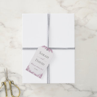 Etiqueta de regalo de agradecimiento de boda