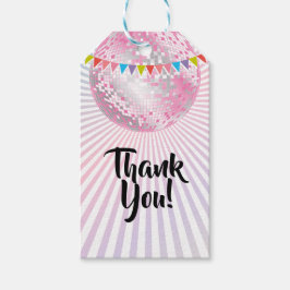etiqueta de regalo de agradecimiento de bola de di