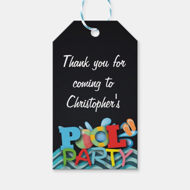 Etiqueta de regalo de agradecimiento de grupo (Anverso)