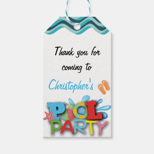 Etiqueta de regalo de agradecimiento de grupo (Anverso)