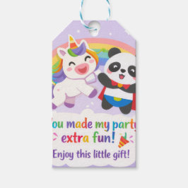 Etiqueta de regalo de agradecimiento de lindo unic