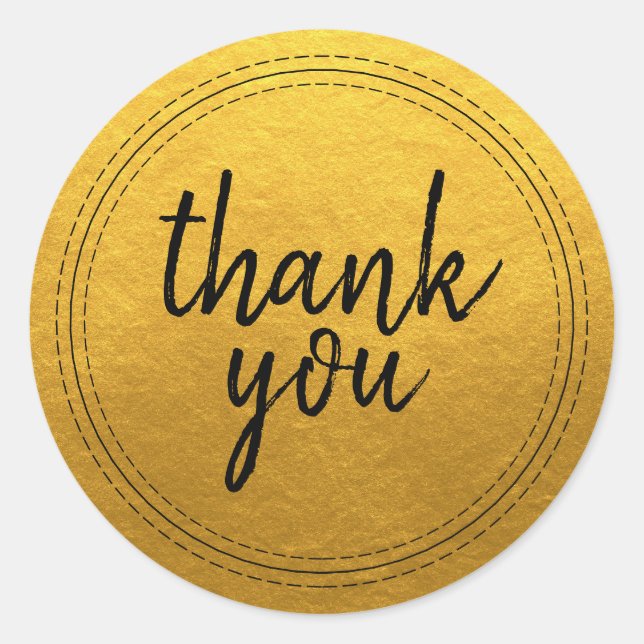 Etiqueta de regalo de agradecimiento en guión chic (Anverso)