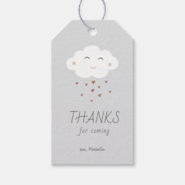 Etiqueta de regalo de agradecimiento para baby sho
