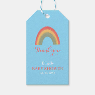 Etiqueta de regalo de agradecimiento para baby sho