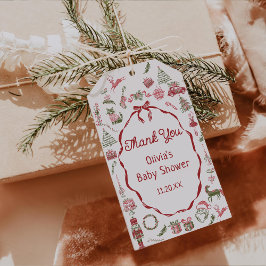 Etiqueta de regalo de agradecimiento para baby sho