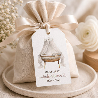Etiqueta de regalo de agradecimiento para baby sho