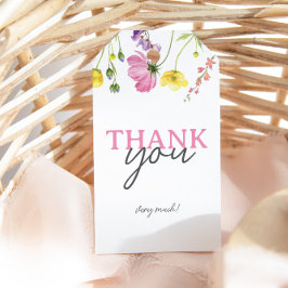 Etiqueta de regalo de agradecimiento para baby sho