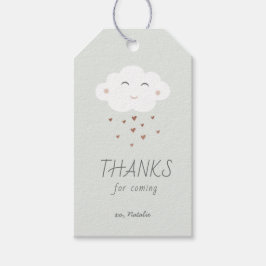Etiqueta de regalo de agradecimiento para baby sho