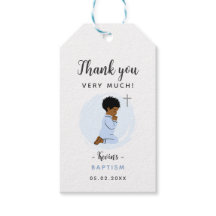 Etiqueta de regalo de agradecimiento para el bauti