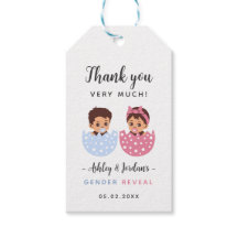 Etiqueta de regalo de agradecimiento para la revel