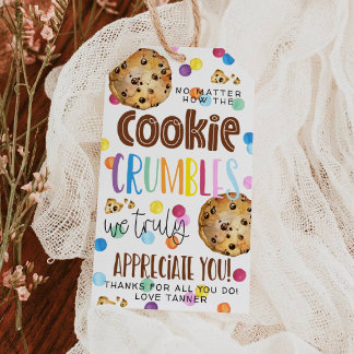 Etiqueta de regalo de agradecimiento por galletas