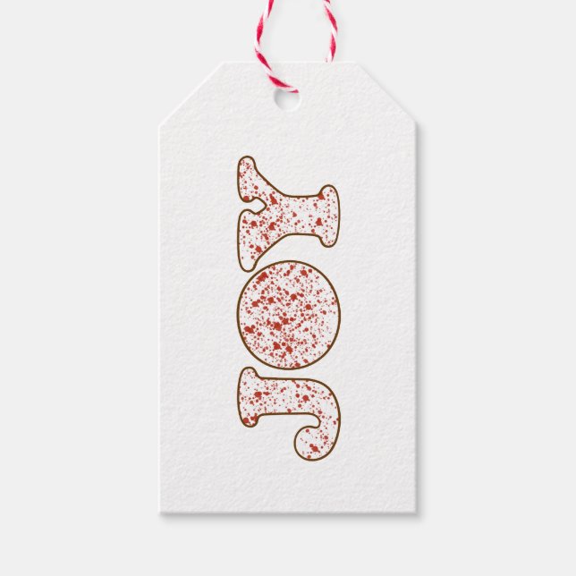 Etiqueta de regalo de alegría (Anverso)