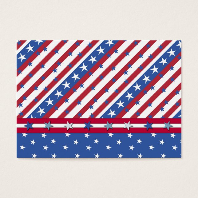 Etiqueta de regalo de Americana (Frente)