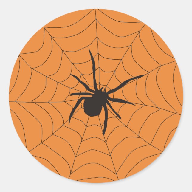 Etiqueta de regalo de araña de Halloween (Anverso)