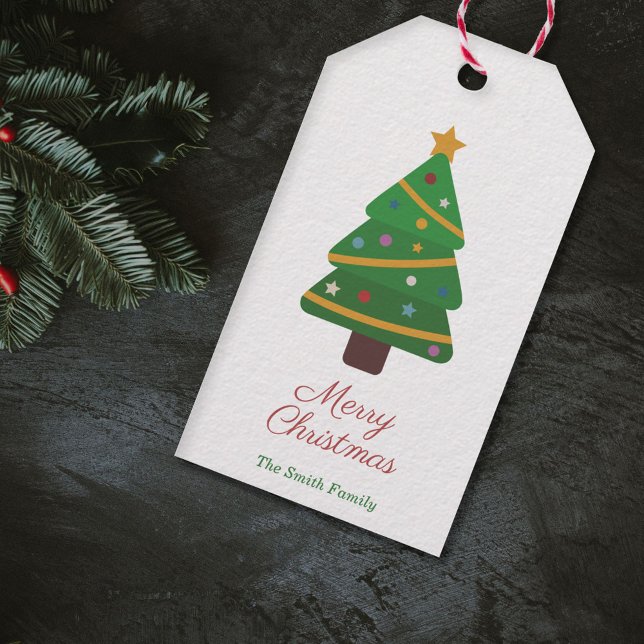 Etiqueta de regalo de árbol de Navidad (Christmas Tree Gift Tag)